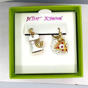 Betsy Johnson Cherry Pie Earrings Set